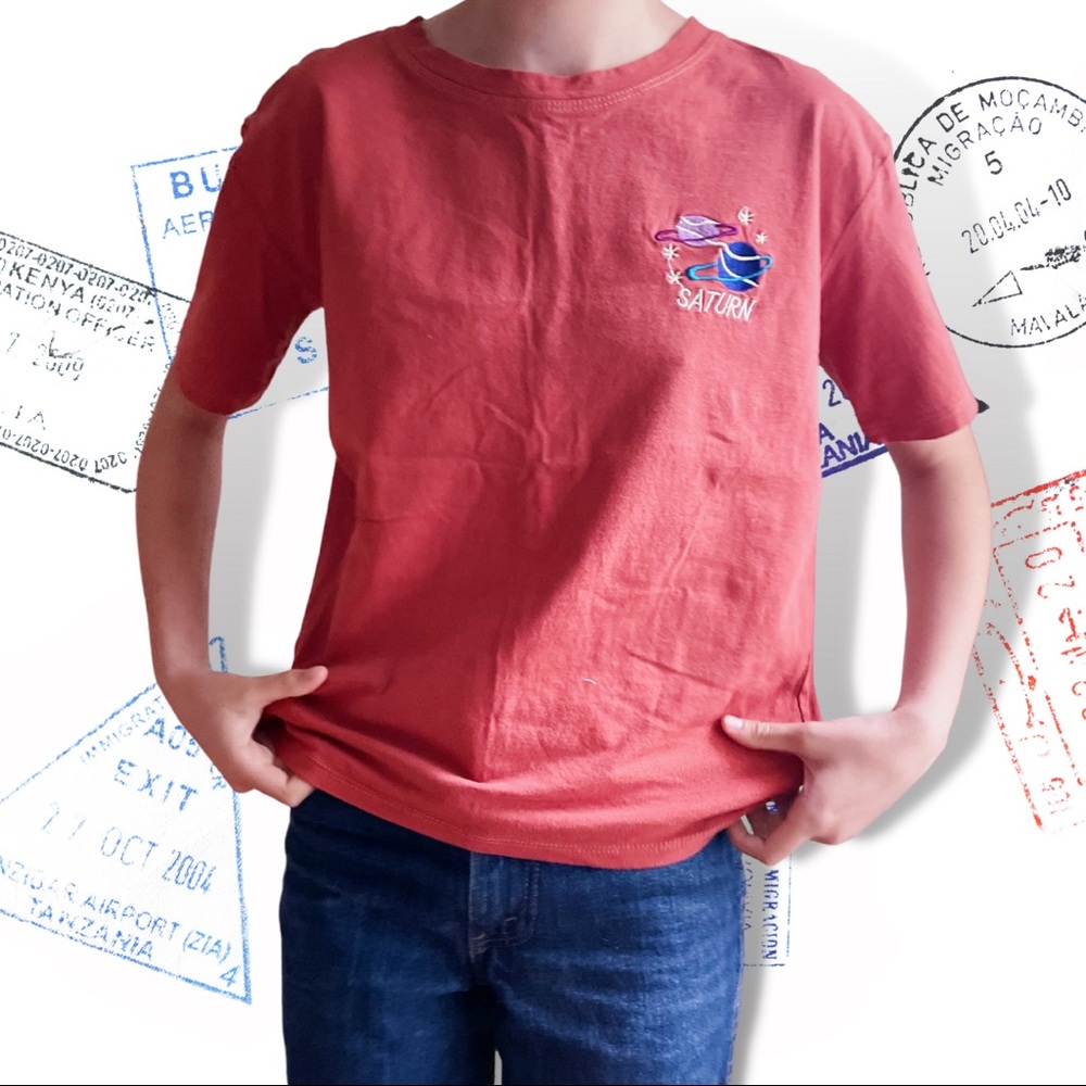 Embroidered Saturn T-shirt
